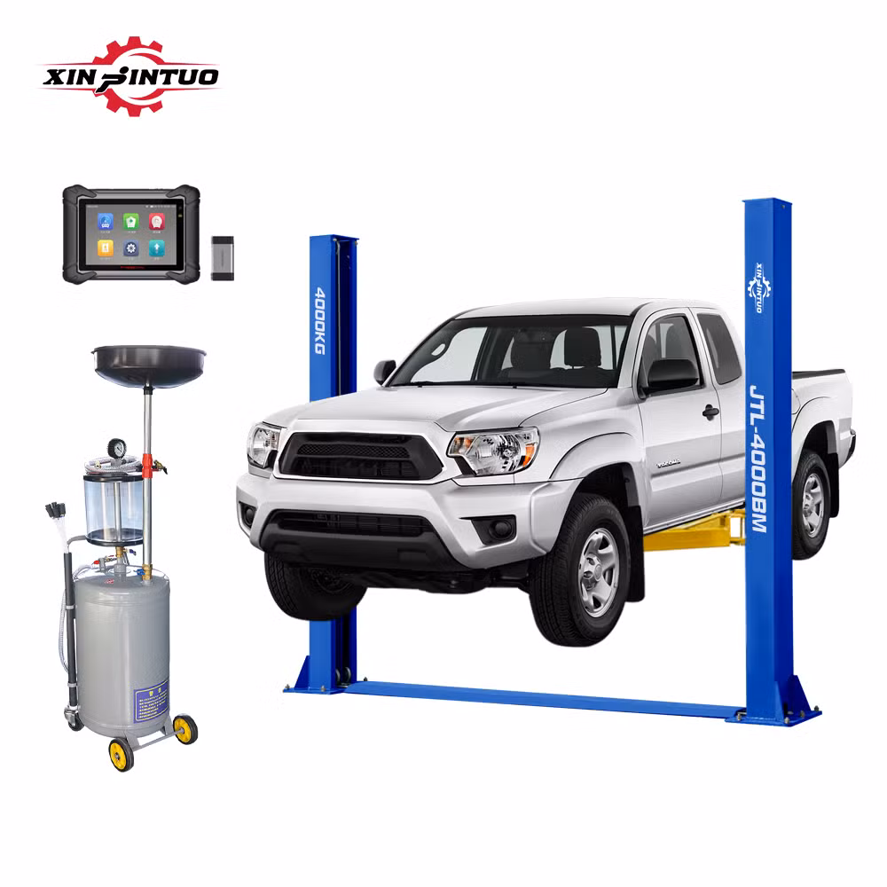 Xinjintuo 4 Post Car Lift Wheel Alignment Equipment Tire Changer Machine Combo