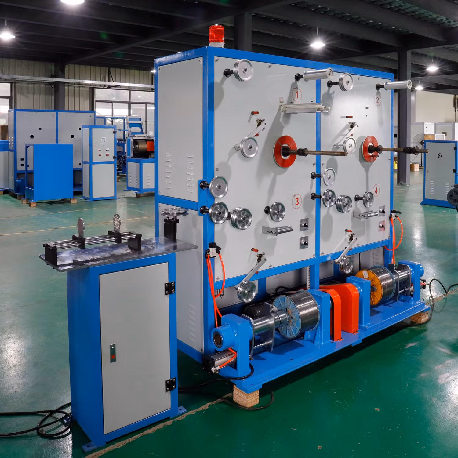 Indoor and Outdoor FTTH Flat Drop Fiber Optic Cable Extrusion Machine