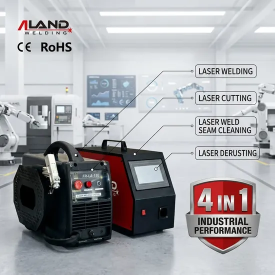 4-in-1 Handheld Air Cooling Laser Welding Machine for Aluminum Metal Welding - 4-in-1 Laser Welding